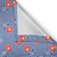 thumbnail image 6 of Ambesonne Folk Art Valance & Curtain, Polka Dots and Flowers, 55"x30", White Violet Blue and Scarlet, 6 of 7