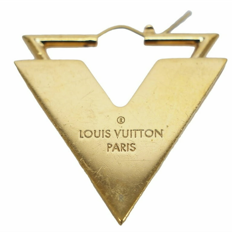 Used] Louis Vuitton LOUIS VUITTON Hoop Earrings Essential V