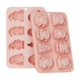 thumbnail image 6 of Santa Baking Mold Dessert Tray French Pudding Maker Holiday Decorating Cavity Nonstick Pan For Festive Winter Celebrations And Family Parties , Pink C, 6 of 6
