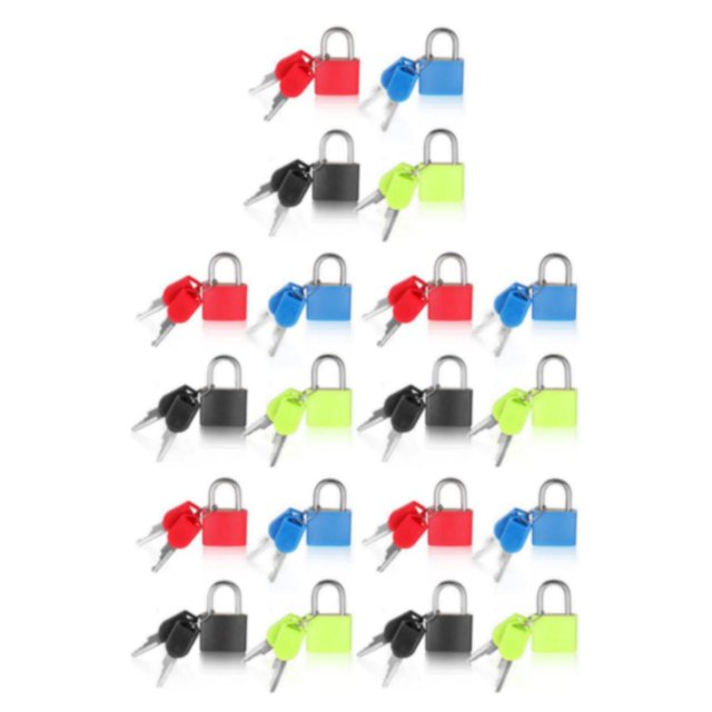 Transemion Lot de 4/lot Voyage avec Utilisation de Ces Cadenas à Clé Compacts et Portables Sécurisés 5ensemble