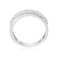 thumbnail image 4 of Bague de Mariage en Diamant 3/4 ct à Double Rangée Demi-Éternité pour Femme en Or Blanc 14k, 4 of 4