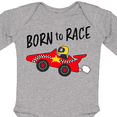 thumbnail image 4 of Inktastic Born to Race- Red Race Car Boys or Girls Long Sleeve Baby Bodysuit, 4 of 5