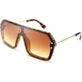 thumbnail image 1 of FEISEDY Classic Siamese One Piece Sunglasses Nice Rimless Stylish Retro Design for Women Men B2574, 1 of 5