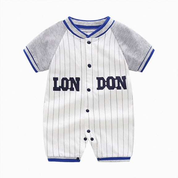 Splozh Baby Clothes 3 6 9 12 18 Months Summer Cute Cartoon Casual Romper, Boys Infant Daily Home Overalls,Blue,9-12 Months