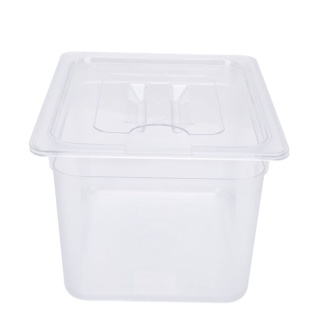 Slow Cooker Box, Large Capacity Plastic Slow Cooker Container Evaporation Prevention Clear with Lid for Kitchen