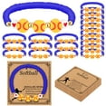 thumbnail image 1 of Set de 20 pulseras deportivas para equipo de softbol (azul), 1 of 5