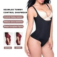 thumbnail image 5 of VASLANDA Shapewear for Women Tummy Control Fajas Colombianas Thong Body Shaper Open Bust Bodysuit, 5 of 6
