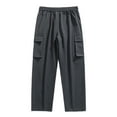 thumbnail image 5 of uikmnh Mens Sweatpants Men's Loose Fitting Outdoor Sports Style Work Pants with A Flowing Drape for Spring and Autumn Size:3XL, 5 of 5