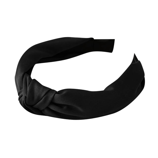 Diadema de raso de color liso con lazo para mujer: moda y funcionalidad