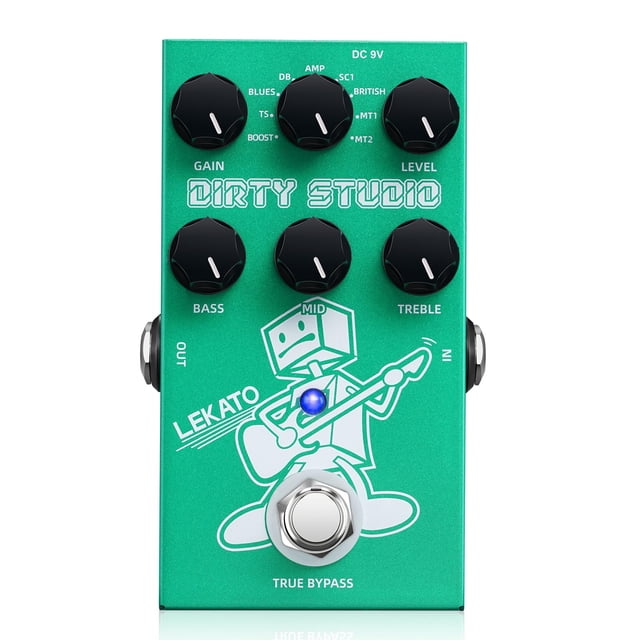 Pedal de efectos de guitarra LEKATO Boost Distortion Overdrive