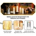 thumbnail image 3 of Velas LED sin llama Eebuss, 12 unidades con control remoto y temporizador, 3 of 6