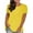 A-short sleeve Yellow, variant on Summer Tops for Women 2025 Summer 2025 Plus Size Short Sleeve Tops Crew Neck T Shirt Tees