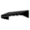 Awntech 8.38 Ft San Francisco Closed-Sided Fixed Awning Canopy (100.5in x 16in x 30in), Black