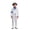 White-1, variant on Pop Star Halloween Clothing Sets, White Coat, Sequin Pants, Hat, Tie, 80s Retro Stage Outfit, 4 Piece, 3-4 Years