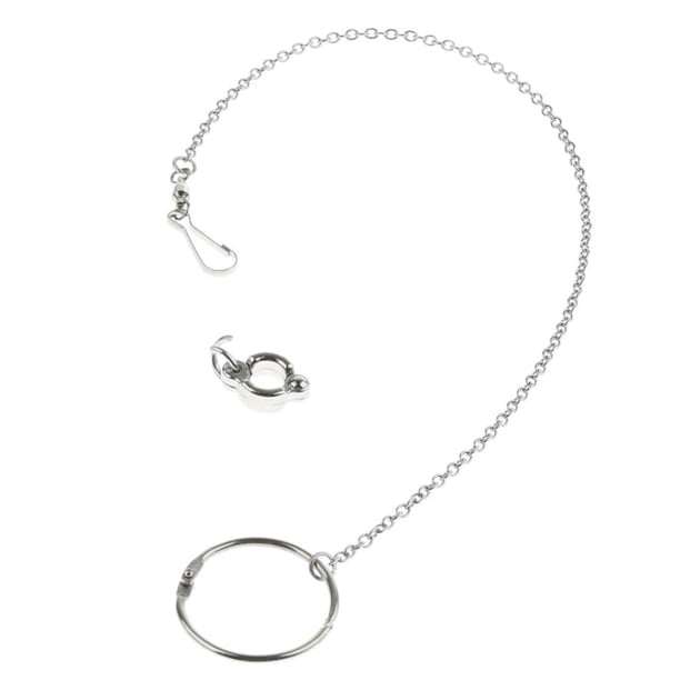 Anillo de entrenamiento para pájaros, cadena de fisión para patas de loro, suministros para cacatúas 12