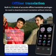thumbnail image 4 of Portable Audio Translator 142 Language Translating Offline in Real Time Smart AI Voice Photo Intelligent Translation,1 * Language Translator 1 * Data cable,Black, 4 of 8