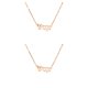 thumbnail image 3 of Sonducket Carta Amistad Collar DIY Creativo Chic con Display Card Charm Colgante para Lover Festival Gifts Rose Gold Virgo Virgo 2piezas Sonducket CBP300717, 3 of 6