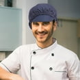 thumbnail image 4 of OULII 3Ud Gorro De Chef Unisex Oscuro Para Cocina Y Catering Cómodo Y, 4 of 6