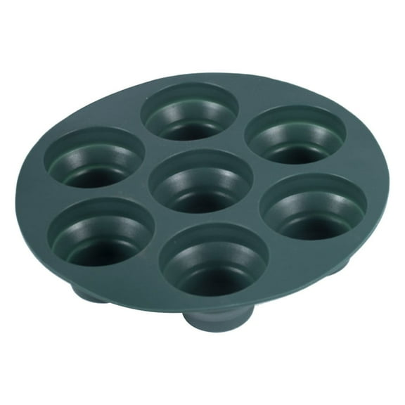 1X Silicone Baking Oven Mold Cake Cup for Air Fryer,Green Silicone Baking Mold for Air Fryer,Round Silicone Tray Food Fryer Home Moulds Baking Silicone Baking Mould Tray Air Fryer Kitchen Dining Bar