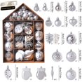 thumbnail image 4 of POINTERTECK 70Pcs Christmas Tree Ornament Set Christmas Ball Ornament Hanging Christmas Tree Baubles Reusable Xmas Tree Ornament Christmas Tree Decoration for Holiday Christmas, 4 of 11