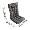 thumbnail image 3 of Linnome All-in-One Thickened Integrated Seat & Backrest Chair Cushion, 100% Polyester High Density Cotton Filled Long Pad, Warm Winter Support Cushion for Office Rocker Recliner, 3 of 6