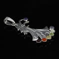 thumbnail image 2 of Harmonize Pendentif Fée en Argent Pierre de Guérison Reiki Pierres Précieuses Spirituelles Multistone 7 Chakras Ton Argent, 2 of 5