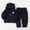 Navy, variant on Zecgelong Newborn Infant Baby Boy Girl Fleece Jacket Winter Clothes Hooded Coat Tops With Bear Ears Pants Sweater 2PCS Outfits Set