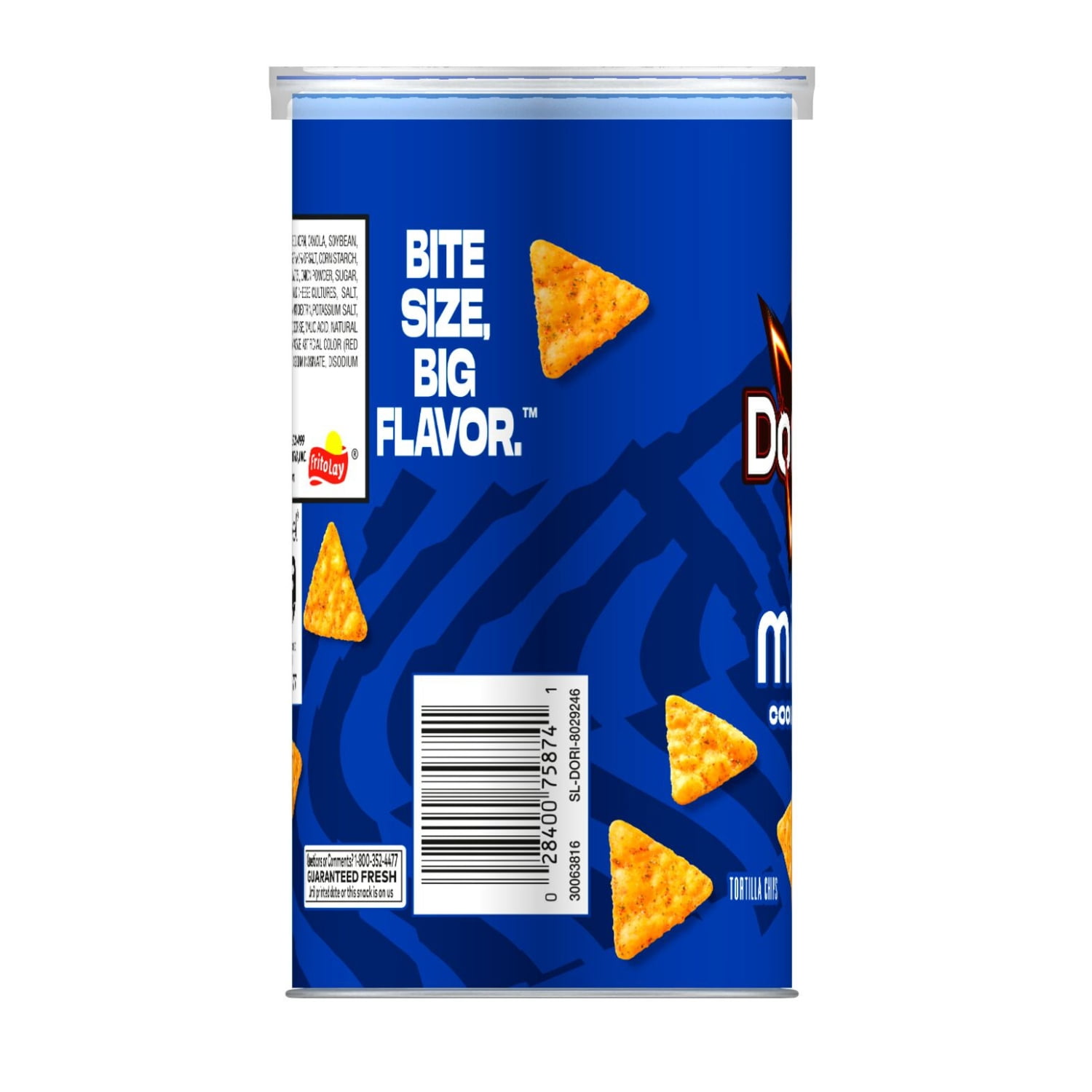 Doritos Minis Cool Ranch Flavored Tortilla Chips Single Serve Canister 1.95 oz