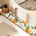 thumbnail image 2 of Yayeee Faucet Mat for Kitchen Sink 30" Diatomite Long Splash Guard Pad, Floral Watercolor Oranges, 2 Pack, 2 of 7