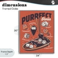 thumbnail image 4 of Stupell Industries Modern Purrfect Rolls Sushi Cats Gray Framed Giclee Art, 24 x 30, by Tobe Fonseca, 4 of 8
