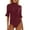 Red, variant on Venzia Women's Retro Flared Sleeve Jumpsuit Summer Solid Color High Waist Wide Leg Romper