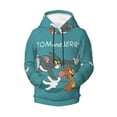 thumbnail image 6 of Tom And Jerry Teen Boys Girls Hoodies 3D Printed Cool Long Sleeve Hooded Pullover Lightweight Sweatshirt for Kids Youth, 6 of 8