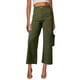 thumbnail image 1 of Pantalones miduo para mujer, cintura alta, pernera ancha, verde 28, 1 of 6