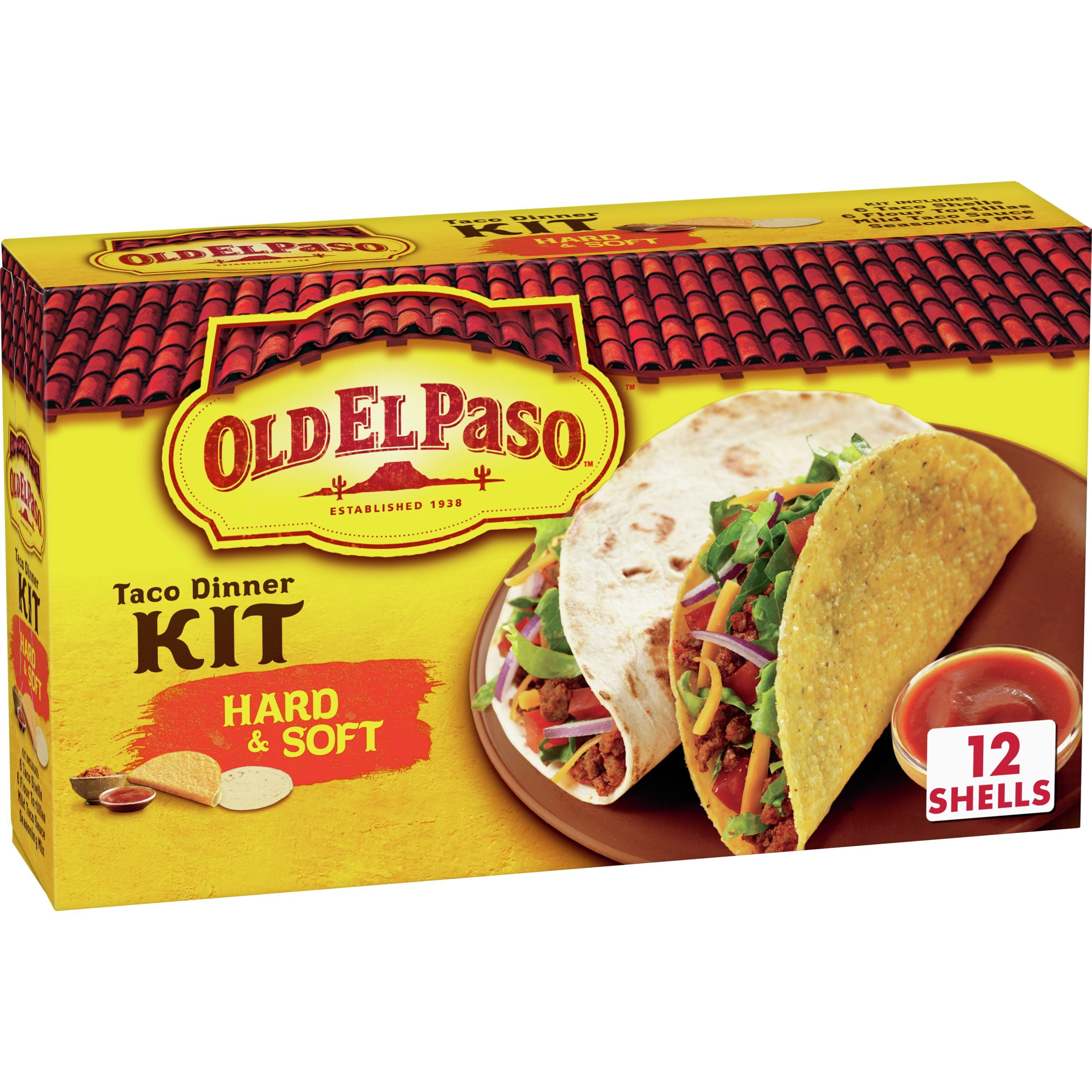 Old El Paso Taco Dinner Kit, Hard & Soft, 11.4 oz.