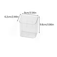 thumbnail image 3 of Dongrere Wall Mount Clear Plastic Utensil Holder, Kitchen Cutlery Organizer for Fork Spoon Knife, Transparent Caddy for Cabinet Door Pantry, S Size, 3 of 7
