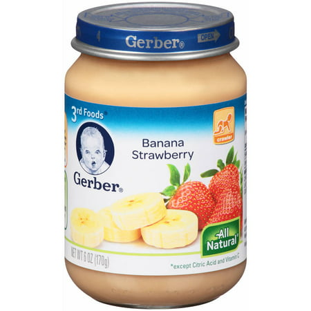 Gerber 3rd Food Banana Strawberry - Walmart.com