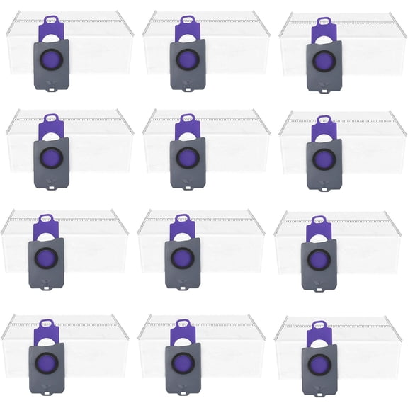 12 Pack Vacuum Bags Replacement Parts for Narwal Freo Z Ultra Super Vacuum Cleaner, Dust Bag Collecting Bags Accessory Set