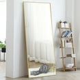 thumbnail image 6 of HomeRoots 397813 Jumbo Gold Full Length Standing Mirror, Clear, 6 of 10