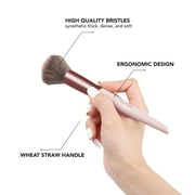 TADA Natural Beauty Makeup Brush Set 5Pcs Makeup Brushes Setting Loose Powder Highlighter Blush Eyeshadow Eyeliner brush - Pink