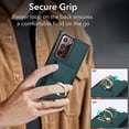 thumbnail image 3 of Allytechgroup Wallet Case for Samsung Galaxy Note 20 Ultra, PU Leather Cards Slots Ring Kickstand Anti-Scratch Stylish Phone Case Cover for Women Men, Green, 3 of 8