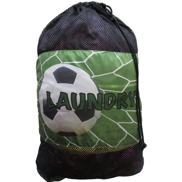Gilbin Matching Mesh Laundry Or Sock Bag with Drawstring for Sleep Away