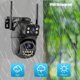 thumbnail image 5 of Electrónica Pisexur para hombres: garantice la seguridad del hogar y monitoree de forma remota con la cámara de red WiFi remota de dos ojos, monitor de vigilancia inalámbrico tipo domo para exteriore, 5 of 8