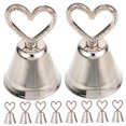 thumbnail image 6 of HAKIDZEL 10Pcs Wedding Place Card Holders Golden Metal Bell Shape for Table Numbers and Memo Holding, 6 of 8