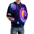 thumbnail image 5 of Space Galaxy Planets Print Men's Women New Sweatshirt Hoodie Men's Plus Size Sweatshirt Hooded Sweatshirt 3d Printed Street Men's Cloth, 5 of 6
