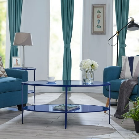 Lahoa Blue Gl Coffee Table Eclectic Royal Lahoa Blue Gl Coffee Table Eclectic Royal