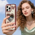 thumbnail image 4 of Klonfd Glitter Bling Heart For IPhone Compatible With Wireless Charging, 4 of 5