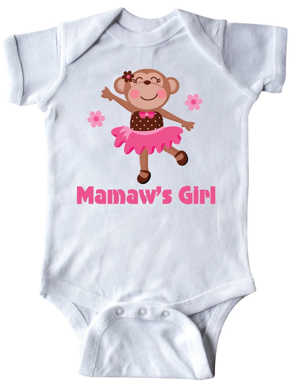 inktastic Mamaws Girl Ballerina Monkey Toddler T-Shirt
