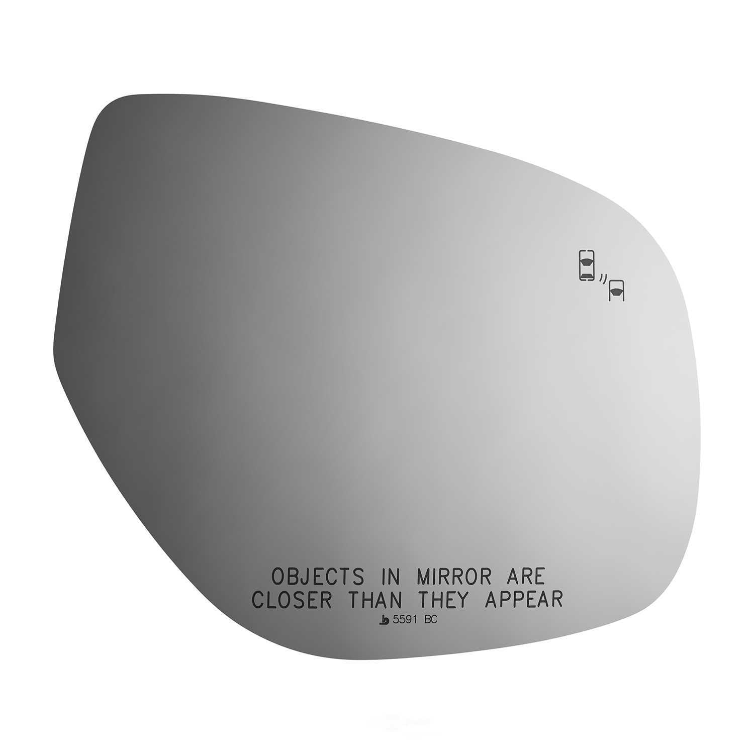 Burco Side View Mirror Replacement Glass - Clear Glass - 5591BC