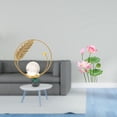 thumbnail image 2 of Estatua de bola de cristal, pegatina decorativa de pared estilo vintage, de pared retro con base artística de hierro impermeable. Ideal para, 2 of 8