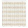 thumbnail image 3 of Ambesonne Modern Shower Curtain, Halftone Inspired Pattern, 69"Wx84"L, Dark Sand Brown White, 3 of 5